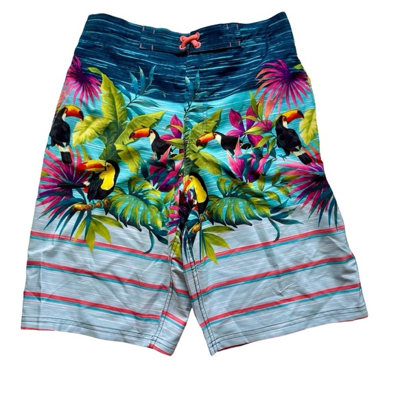 NEW Tropical Board Shorts /Swim Trunks with front & back pocket  - Sixe XXL - Picture 1 of 9